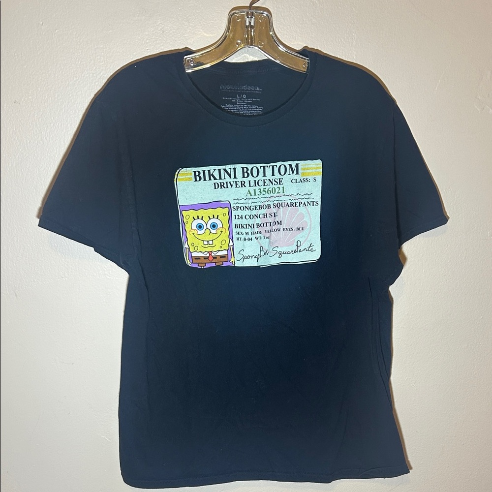 Nickelodeon Black SpongeBob Graphic T-Shirt